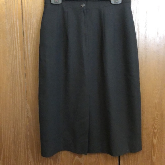 D’ORAZ BLACK SIZE 6 CREPE PENCIL SKIRT PURE VIRGIN WOOL FULLY LINED - #155 - Picture 2 of 8